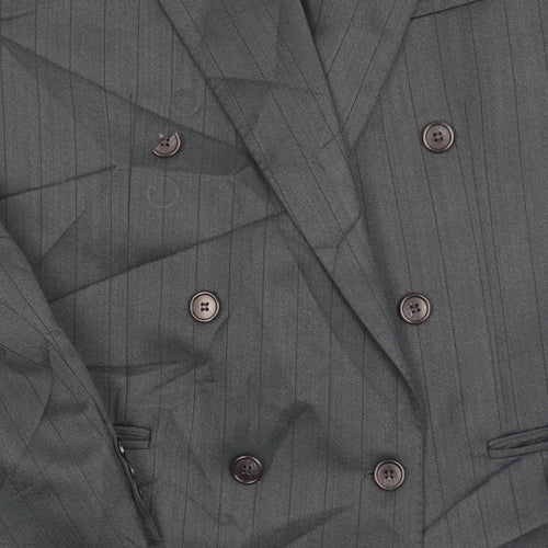 Création G.L. Men's Blue Strip Blazer, 40R