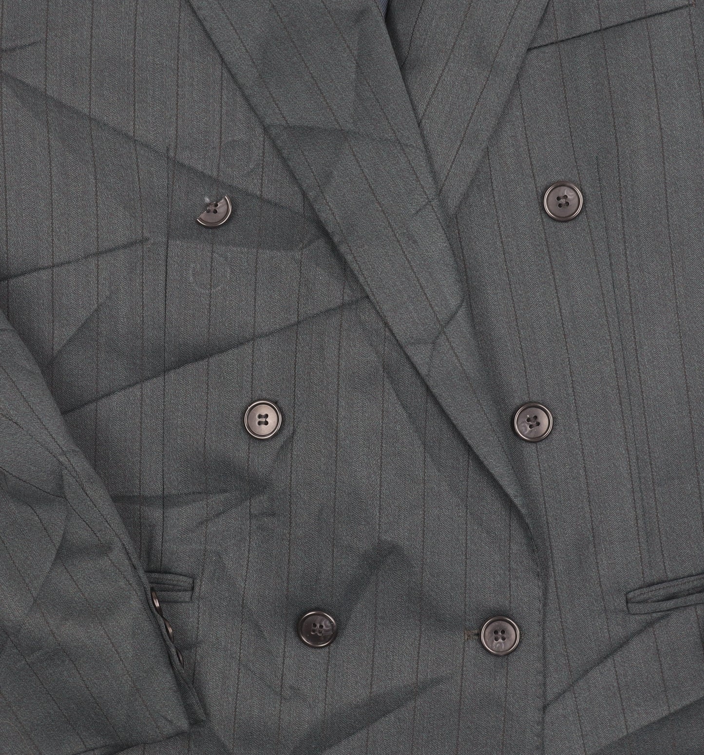 Création G.L. Men's Blue Strip Blazer, 40R