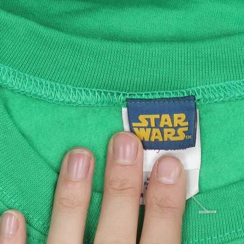 Star Wars Men's Green Pullover Christmas Sweatshirt M