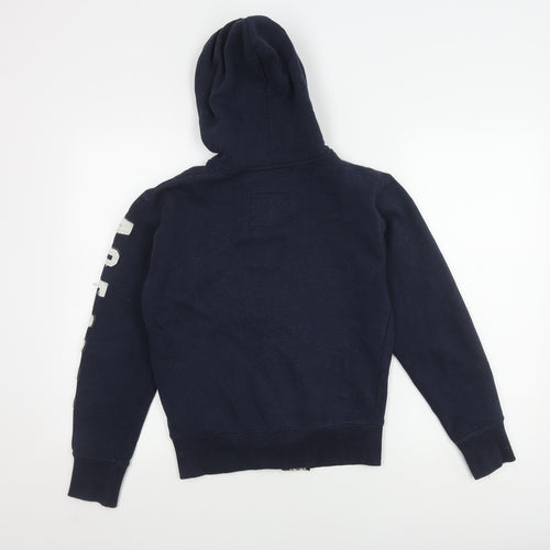 Abercrombie & Fitch Women's Blue Full Zip Hoodie, S