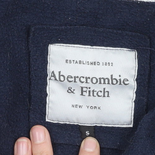 Abercrombie & Fitch Women's Blue Full Zip Hoodie, S