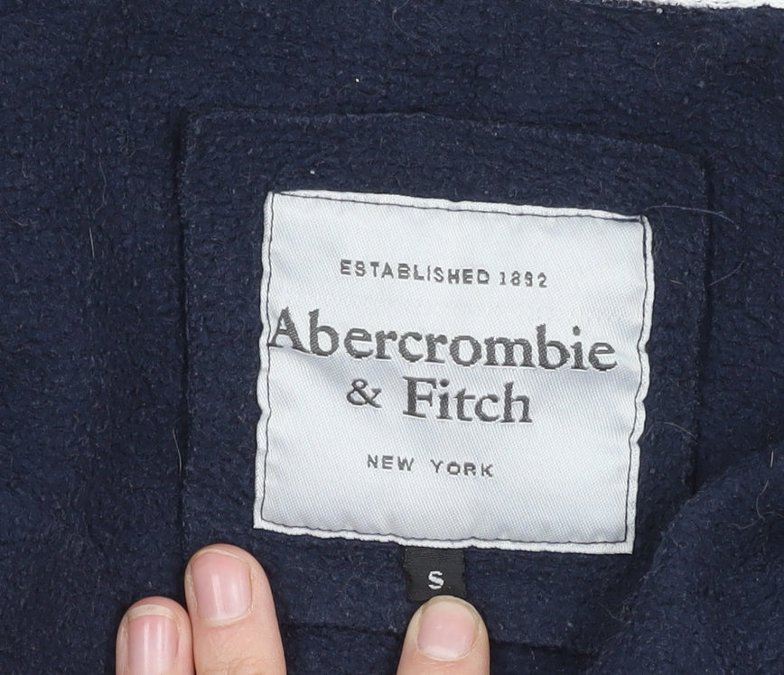 Abercrombie & Fitch Women's Blue Full Zip Hoodie, S
