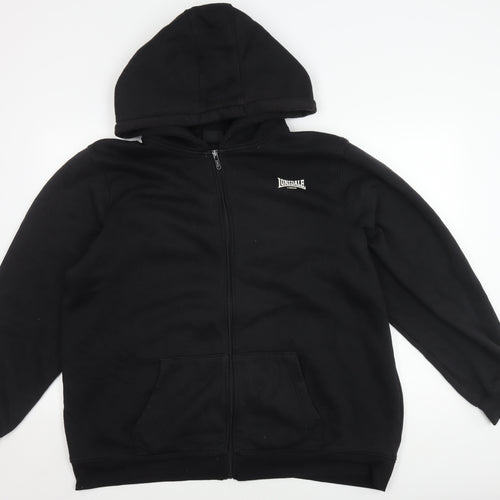 Lonsdale Men's Black 4XL Full Zip Hoodie