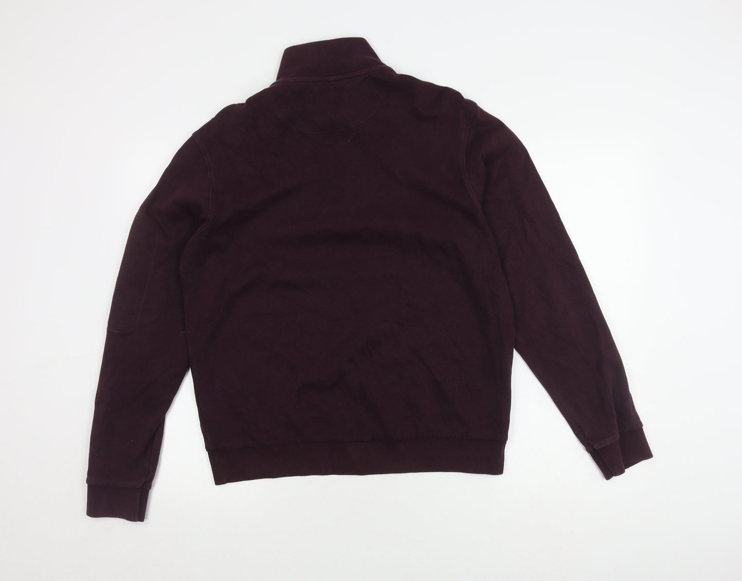 Marks and Spencer Men's Purple Full Zip Sweatshirt M