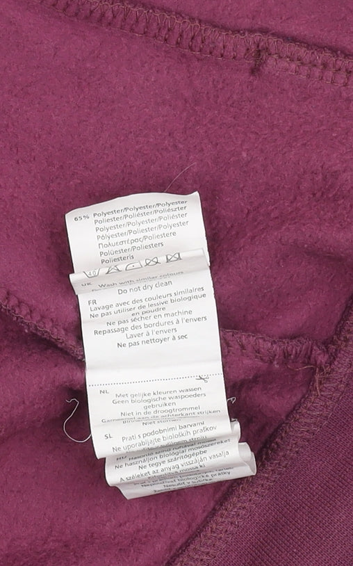 LA Gear Girls Purple Full Zip Sweatshirt Size L