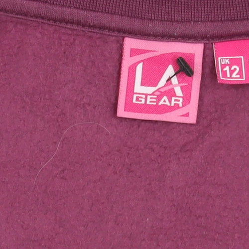 LA Gear Girls Purple Full Zip Sweatshirt Size L