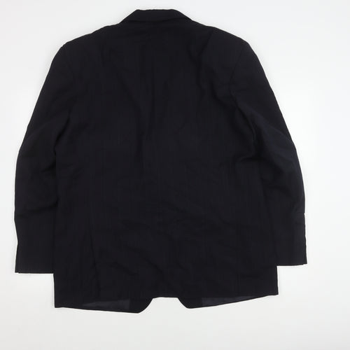 M&S Men's Blue Striped Blazer 44R