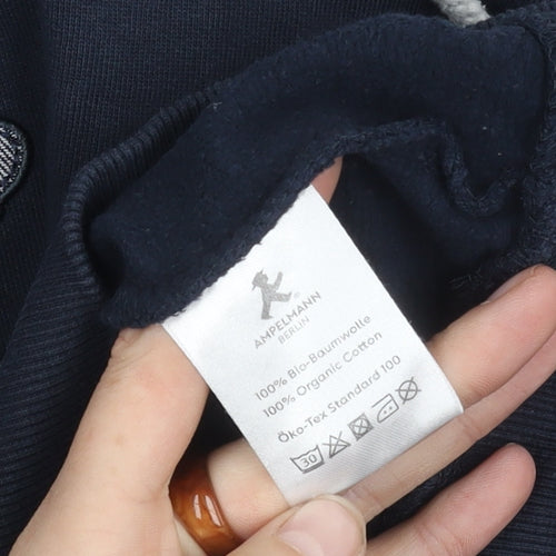 Ampelmann Berlin Boys Blue Pullover Hoodie S Graphic Hooded