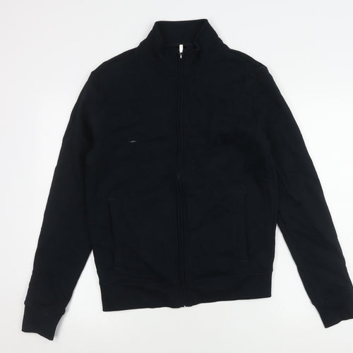 Marks and Spencer Unisex Blue Full Zip Sweatshirt S