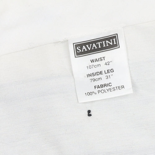 Savatini Men's Black Trousers Size 42