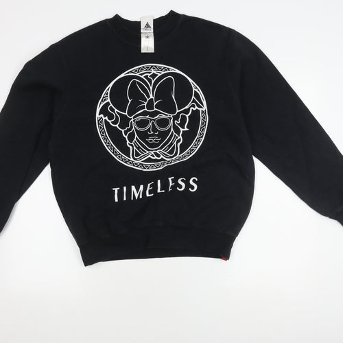 B&C Collection Unisex Black Pullover Sweatshirt M