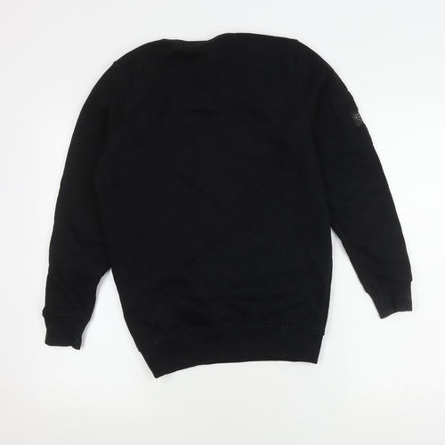 Rascal Boys Black Camouflage Pullover Sweatshirt - Regular Fit