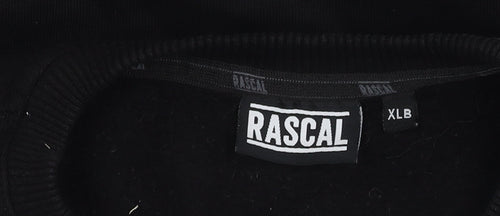Rascal Boys Black Camouflage Pullover Sweatshirt - Regular Fit