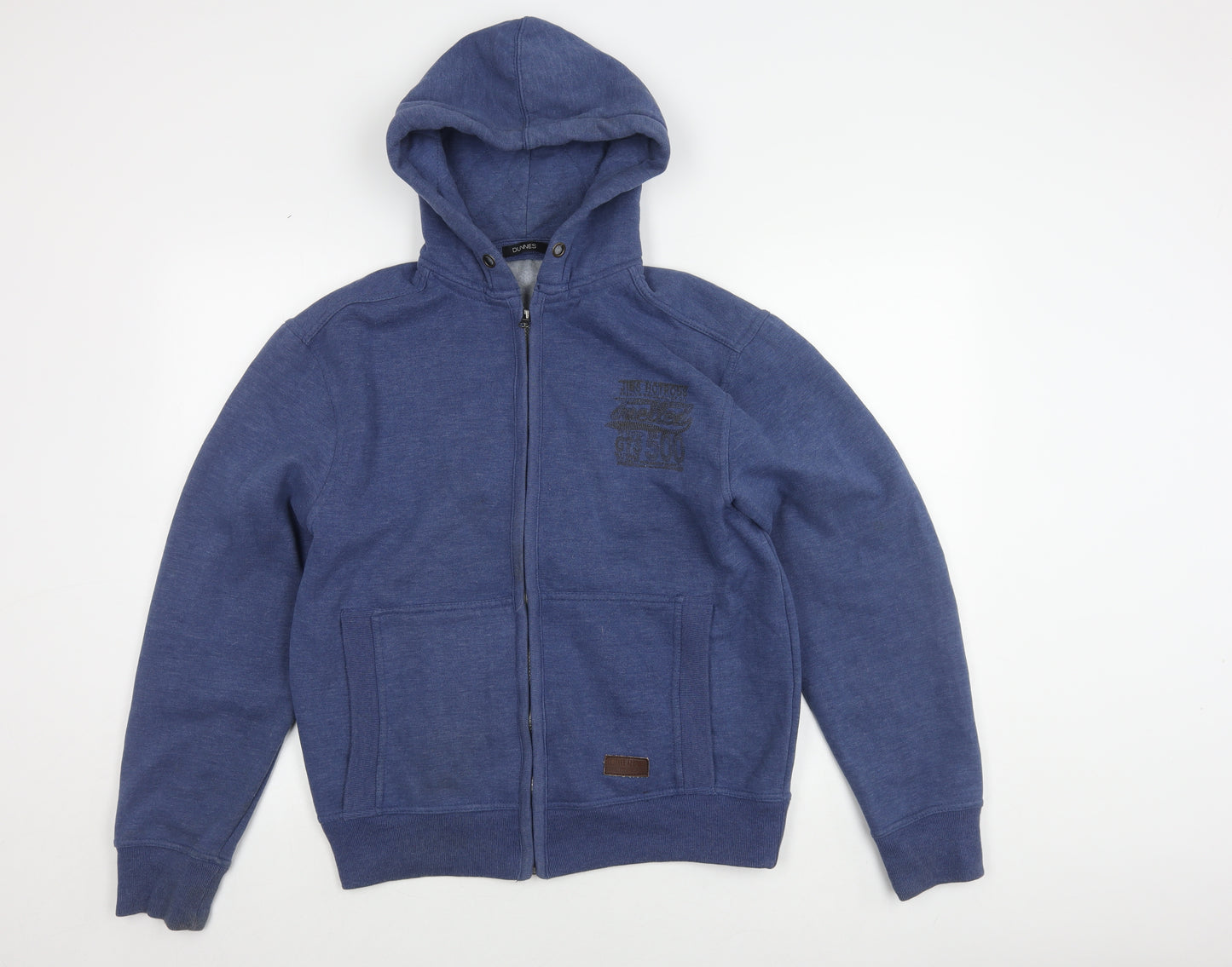 Dunnes Men's Blue Full Zip Hoodie, Medium