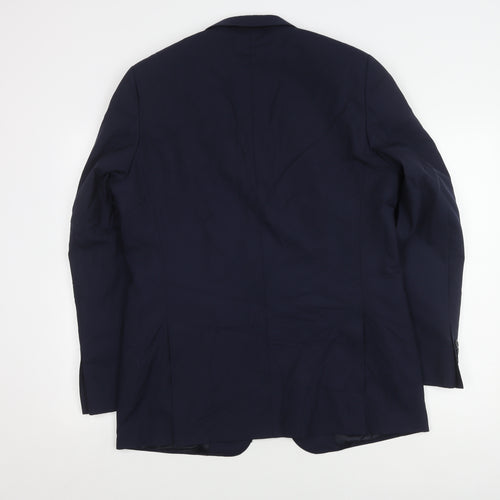 Jaeger Men's Blue Blazer 42R Regular Fit Formal