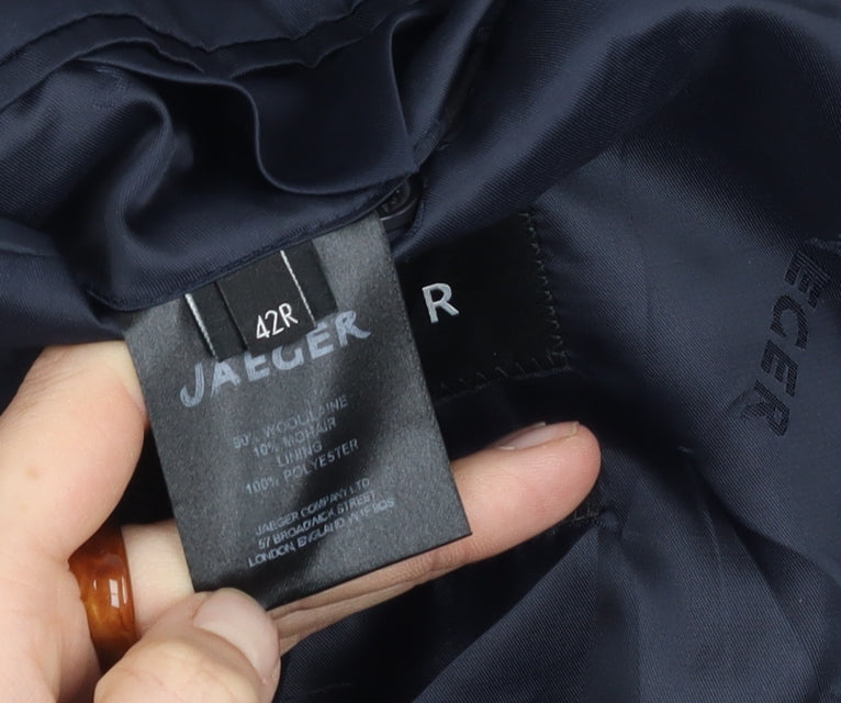 Jaeger Men's Blue Blazer 42R Regular Fit Formal