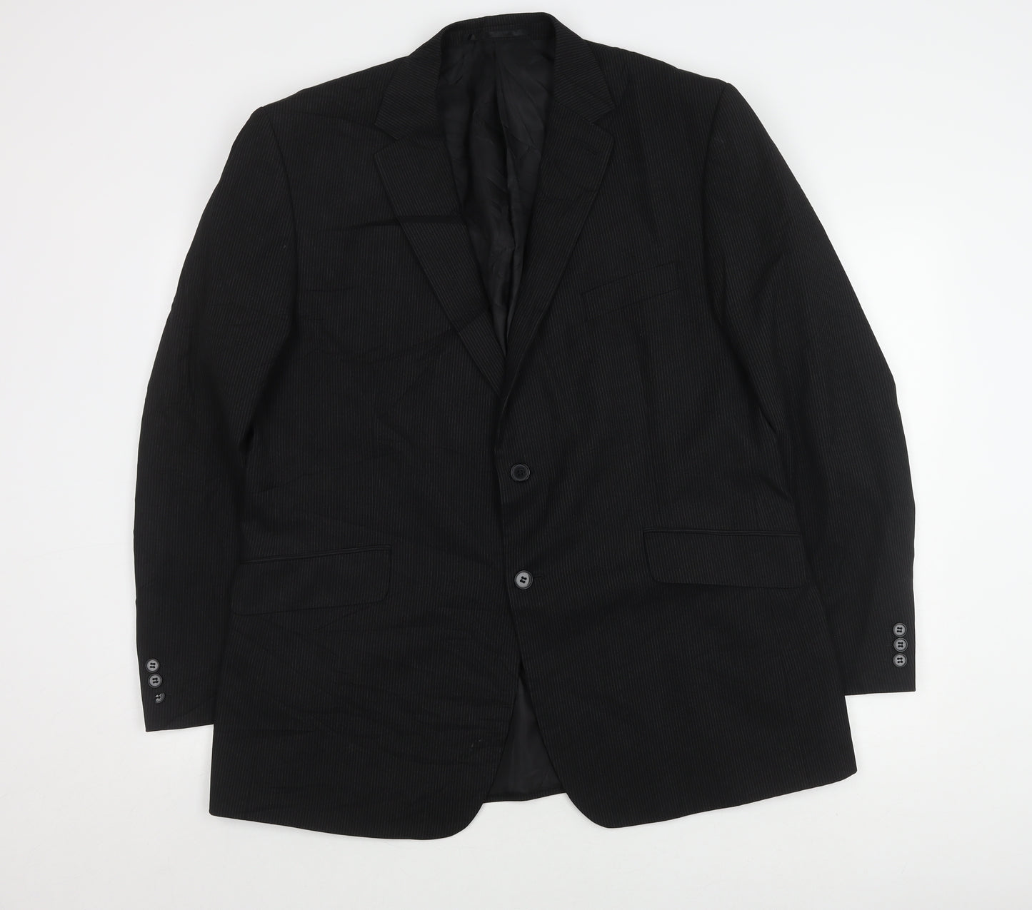 Karl Jackson Men's Black Blazer, Size 46R, Business Style