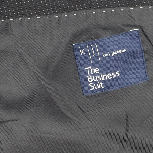 Karl Jackson Men's Black Blazer, Size 46R, Business Style