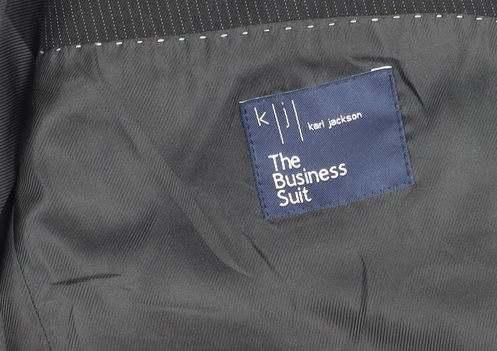 Karl Jackson Men's Black Blazer, Size 46R, Business Style