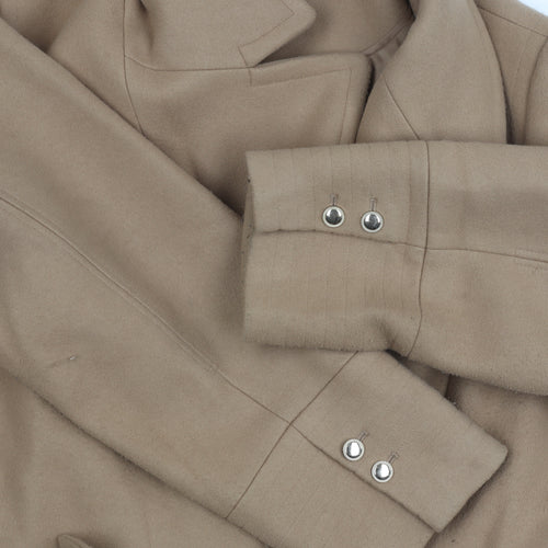 Forever New Women's Beige Long Overcoat Size 22