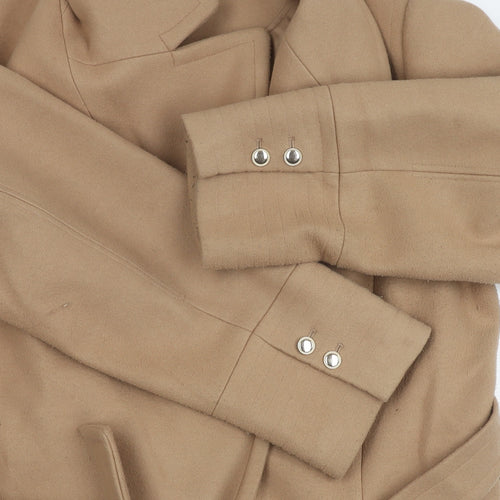 Forever New Women's Beige Long Overcoat Size 22