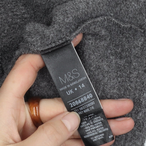 Marks and Spencer Women's Grey Basic Jacket Size 14