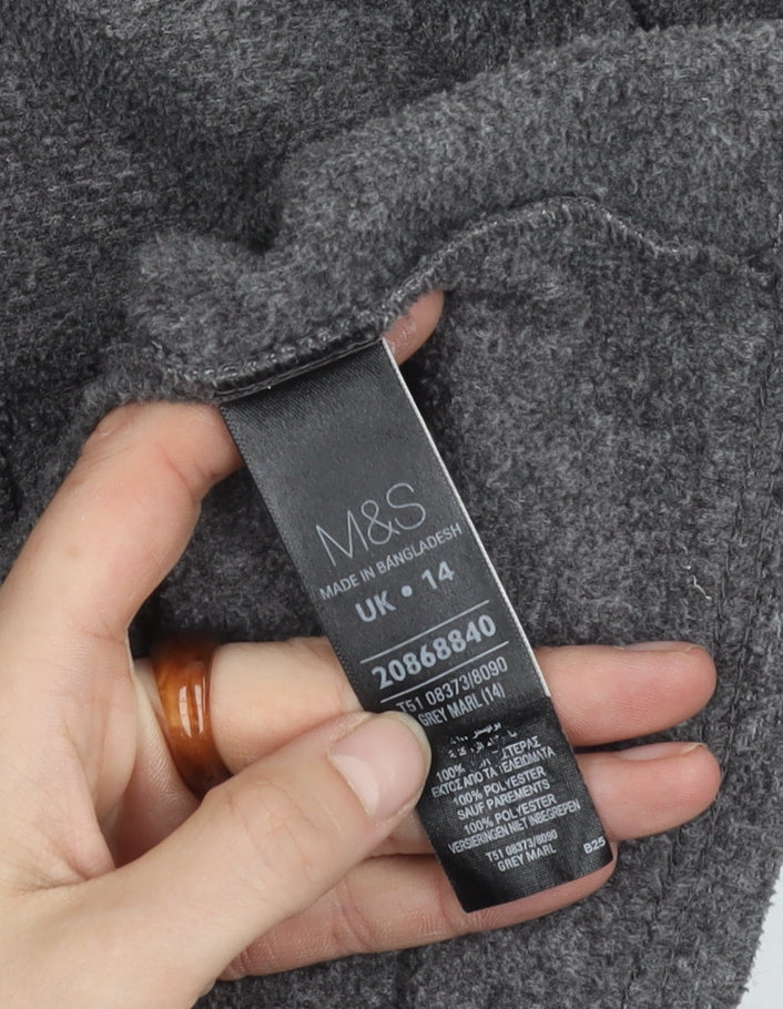 Marks and Spencer Women's Grey Basic Jacket Size 14
