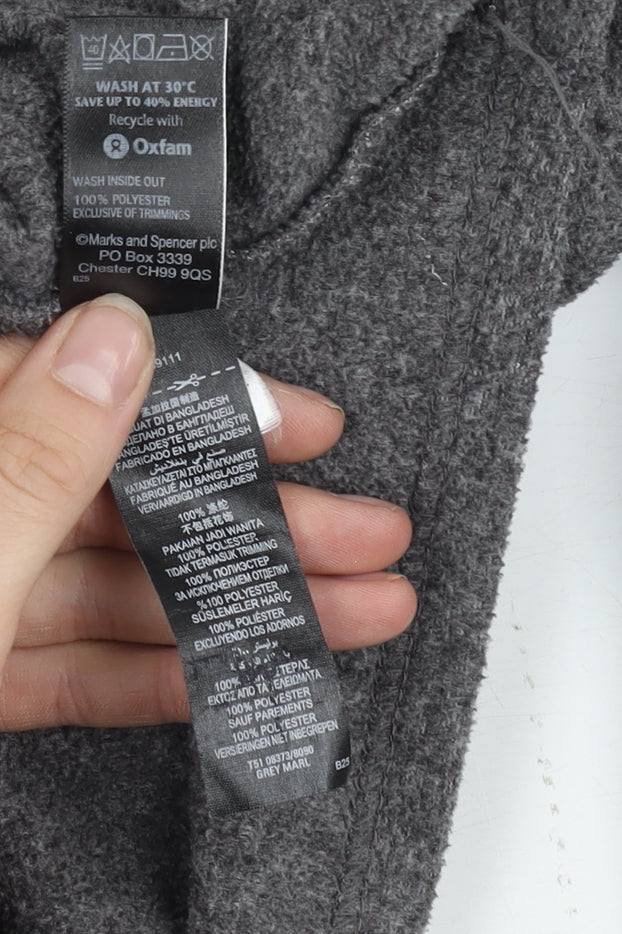 Marks and Spencer Men's Grey Fleece Jacket XL