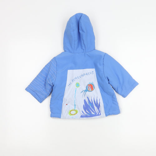 Marèse Boys Blue Puffer Jacket 6 Months Hooded Winter Coat