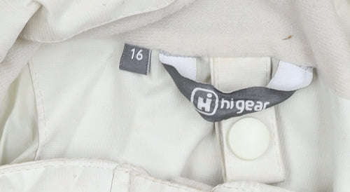 Hi Gear Women's Ivory Hooded Jacket, Size 16, Casual