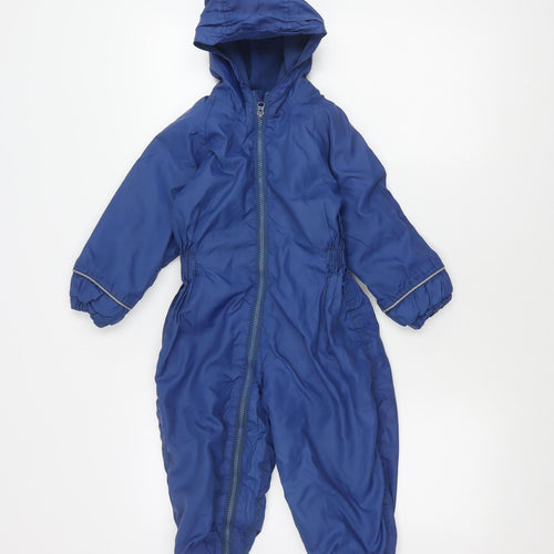 Regatta Unisex Kids Blue 3 Years Snowsuit Hooded