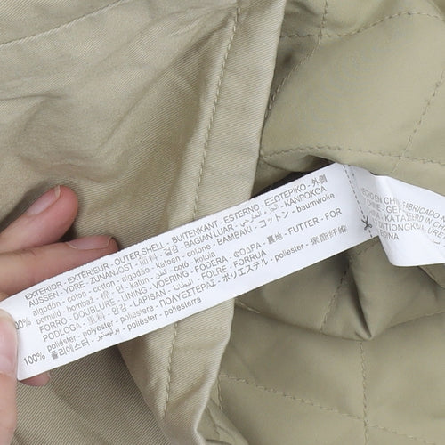 Zara Girls Beige Parka Coat, 2-3 Years, Cotton, Lined, Hooded