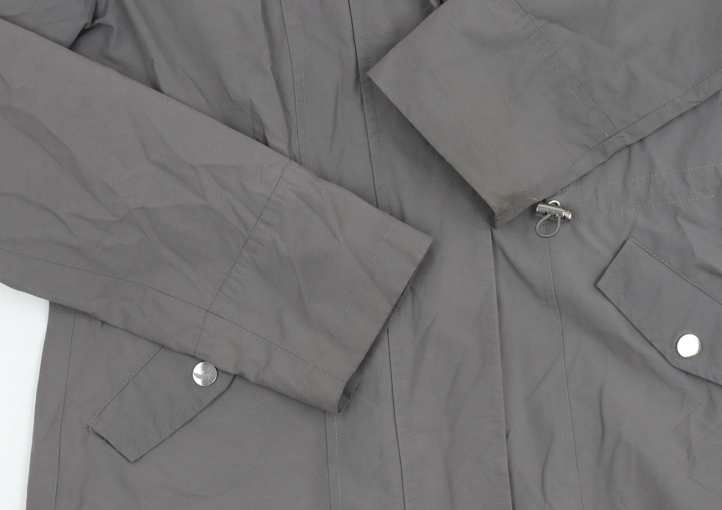 John Lewis Women's Grey Parka Jacket Size 10