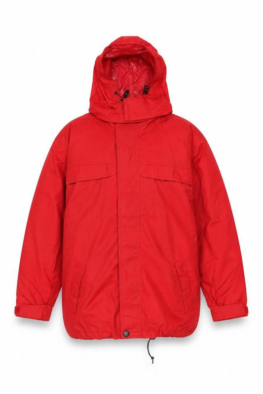 Front view of True North Red Puffer Jacket unisex, size 170
