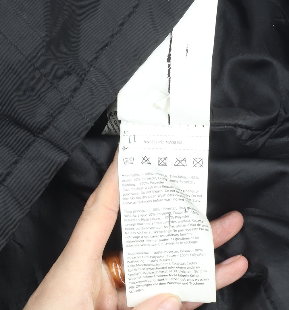 Regatta Women's Black Parka Coat Size 14