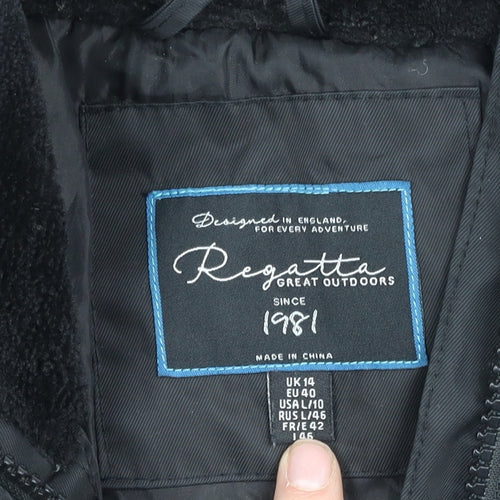 Regatta Women's Black Parka Coat Size 14