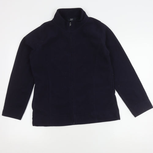 Isle Essentials Women's Blue Fleece Jacket Size M