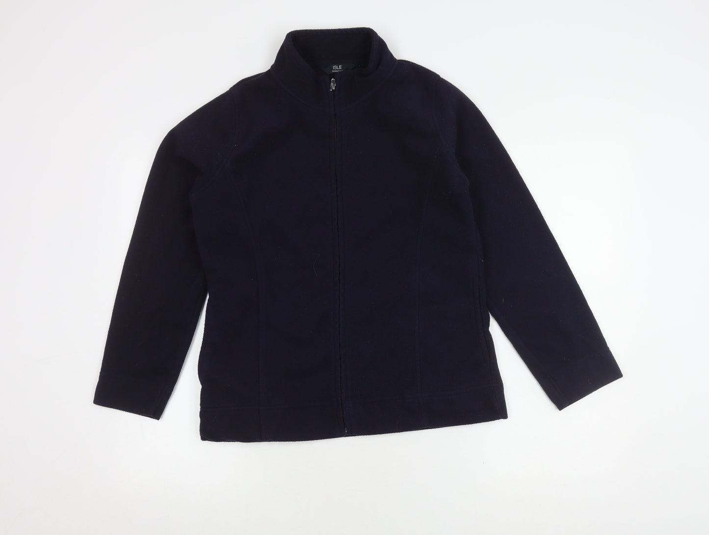 Isle Essentials Women's Blue Fleece Jacket Size M
