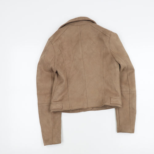 River Island Girls Brown Biker Jacket Size 11-12 Years