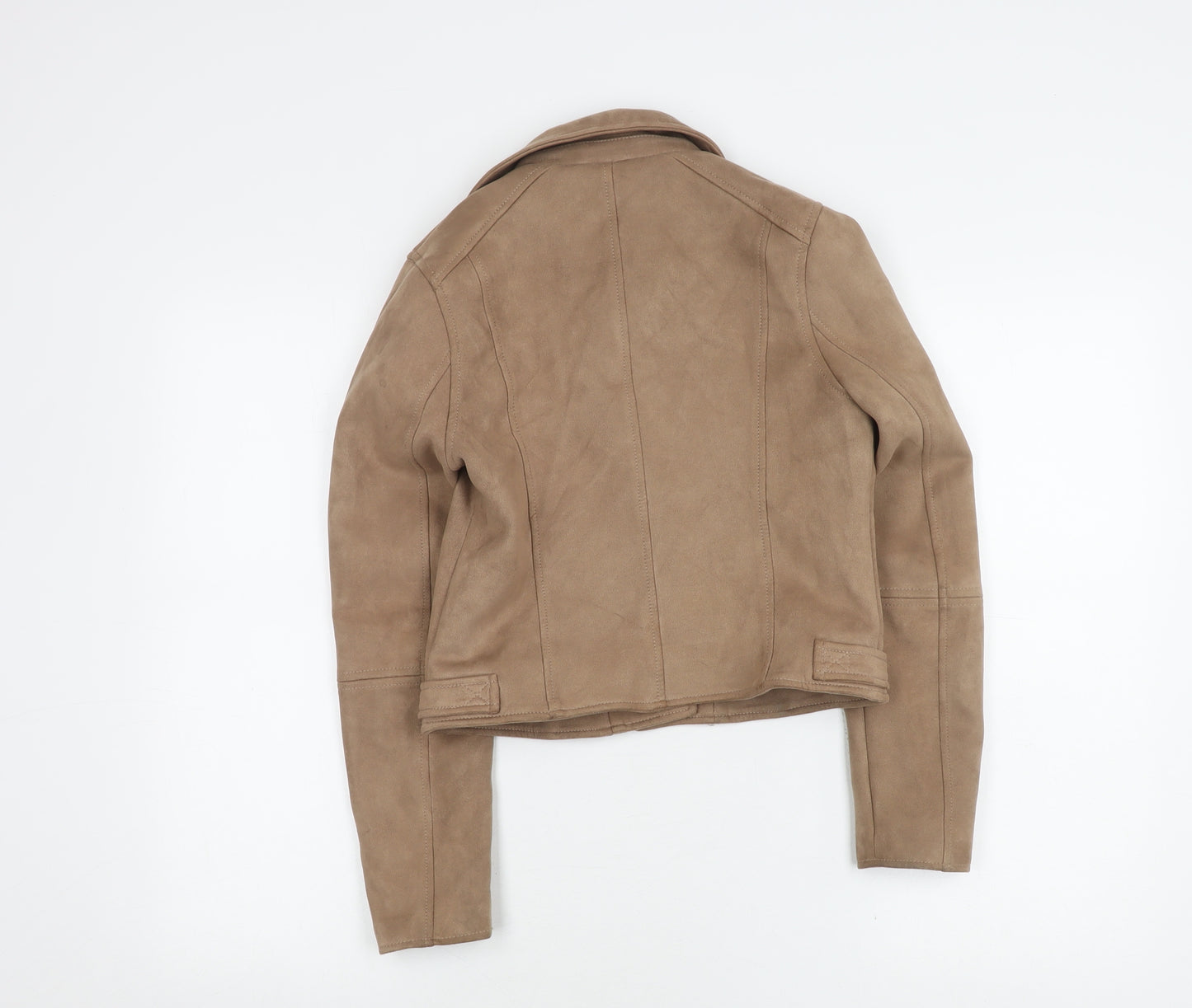 River Island Girls Brown Biker Jacket Size 11-12 Years
