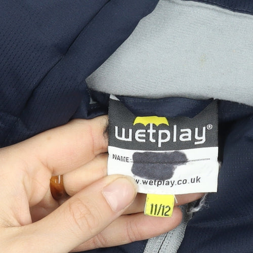 Wetplay Boys Blue Puffer Jacket 11-12 Years Waterproof