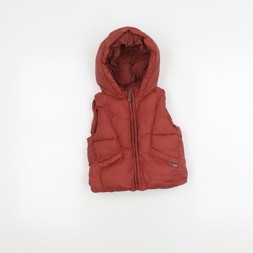 Zara Boys Red Puffer Jacket 12-18 Months Hooded