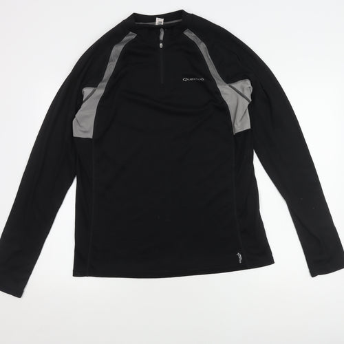 Quechua Men's XL Black Grey Hiking Jacket