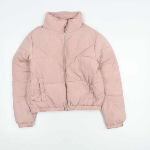New Look Teens Pink Puffer Jacket S Winter Casual