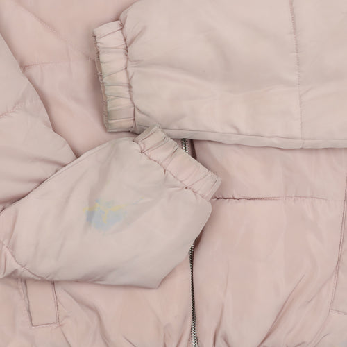 New Look Teens Pink Puffer Jacket S Winter Casual