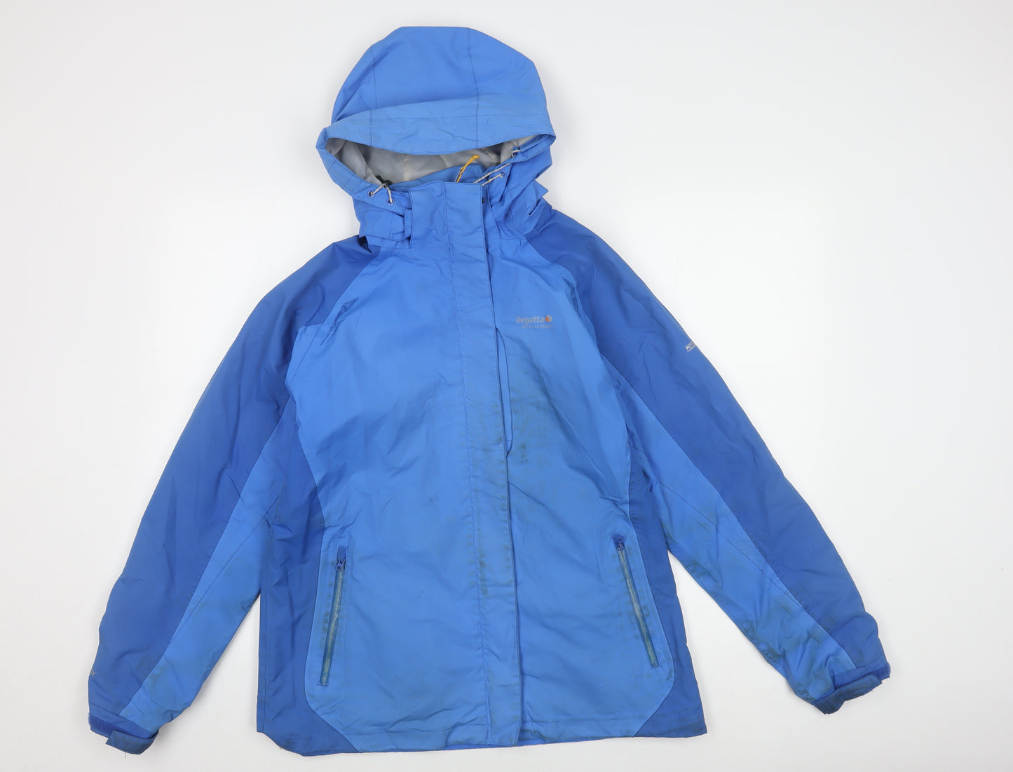 Regatta Women's Blue Waterproof Rain Coat Size 12