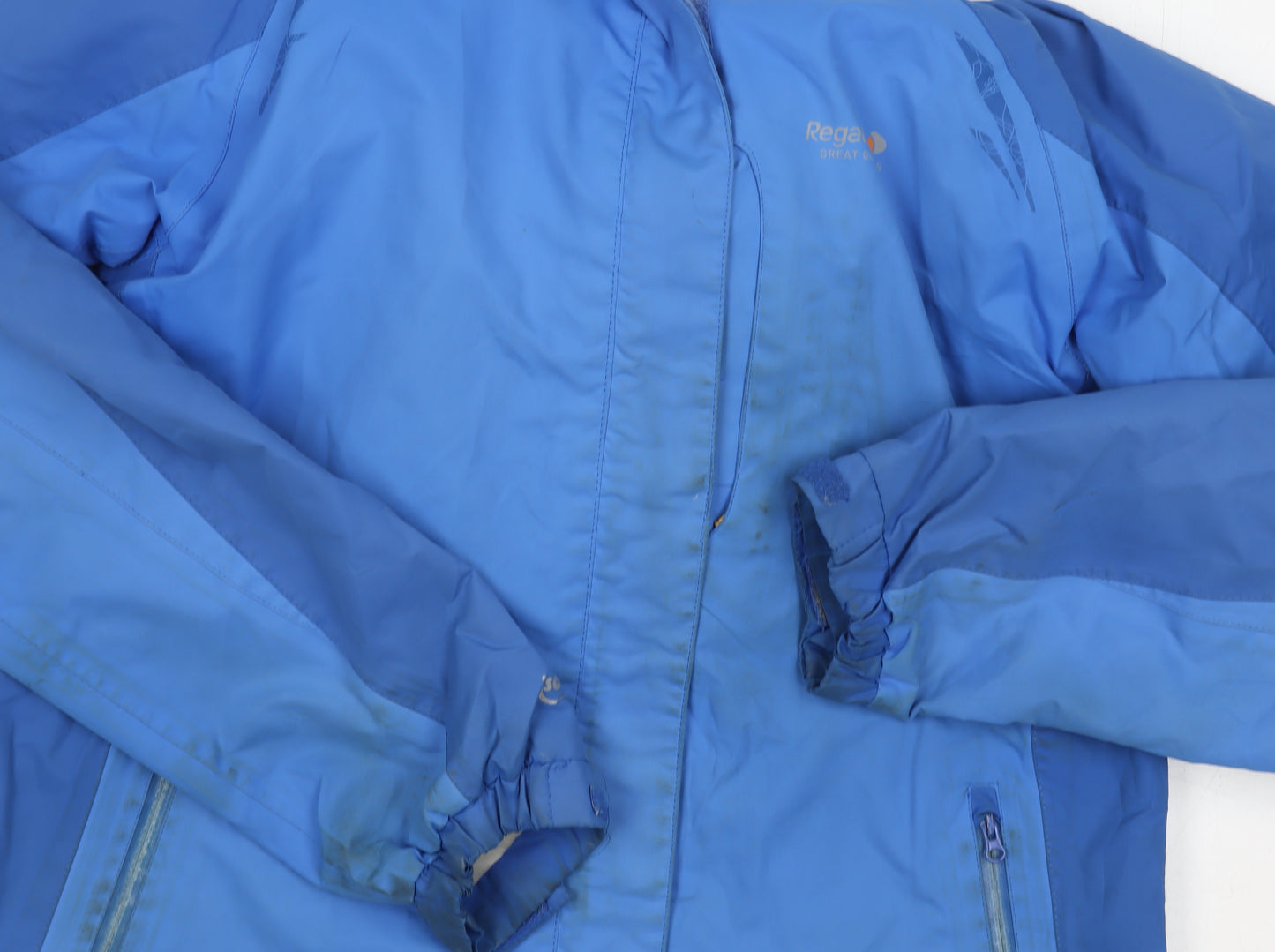 Regatta Women's Blue Waterproof Rain Coat Size 12