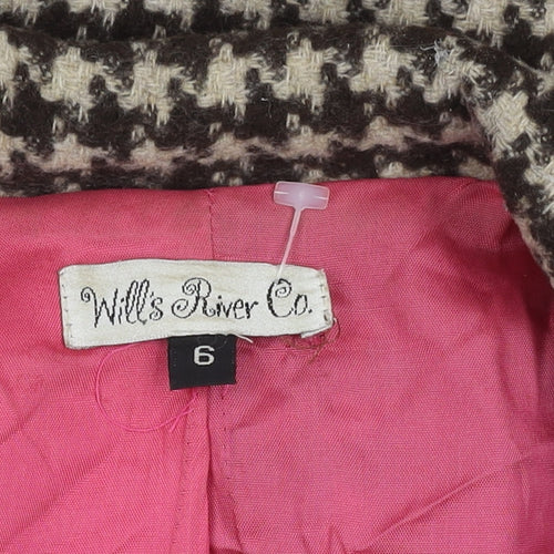 Will’s River Co. Women's Brown Wool Pea Coat Size 6