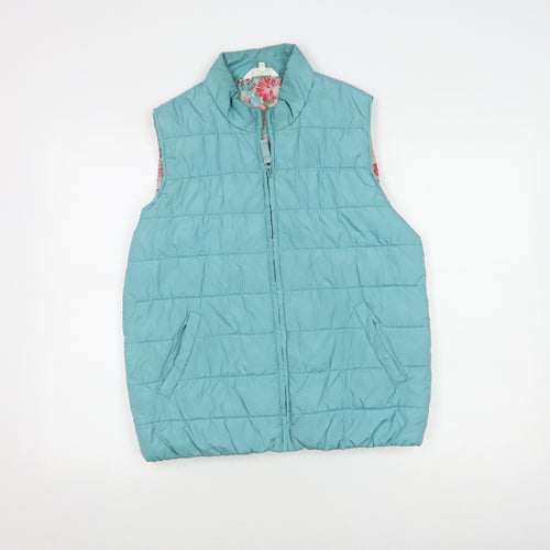 Tulchan Women's Blue Quilted Waistcoat, Size 12
