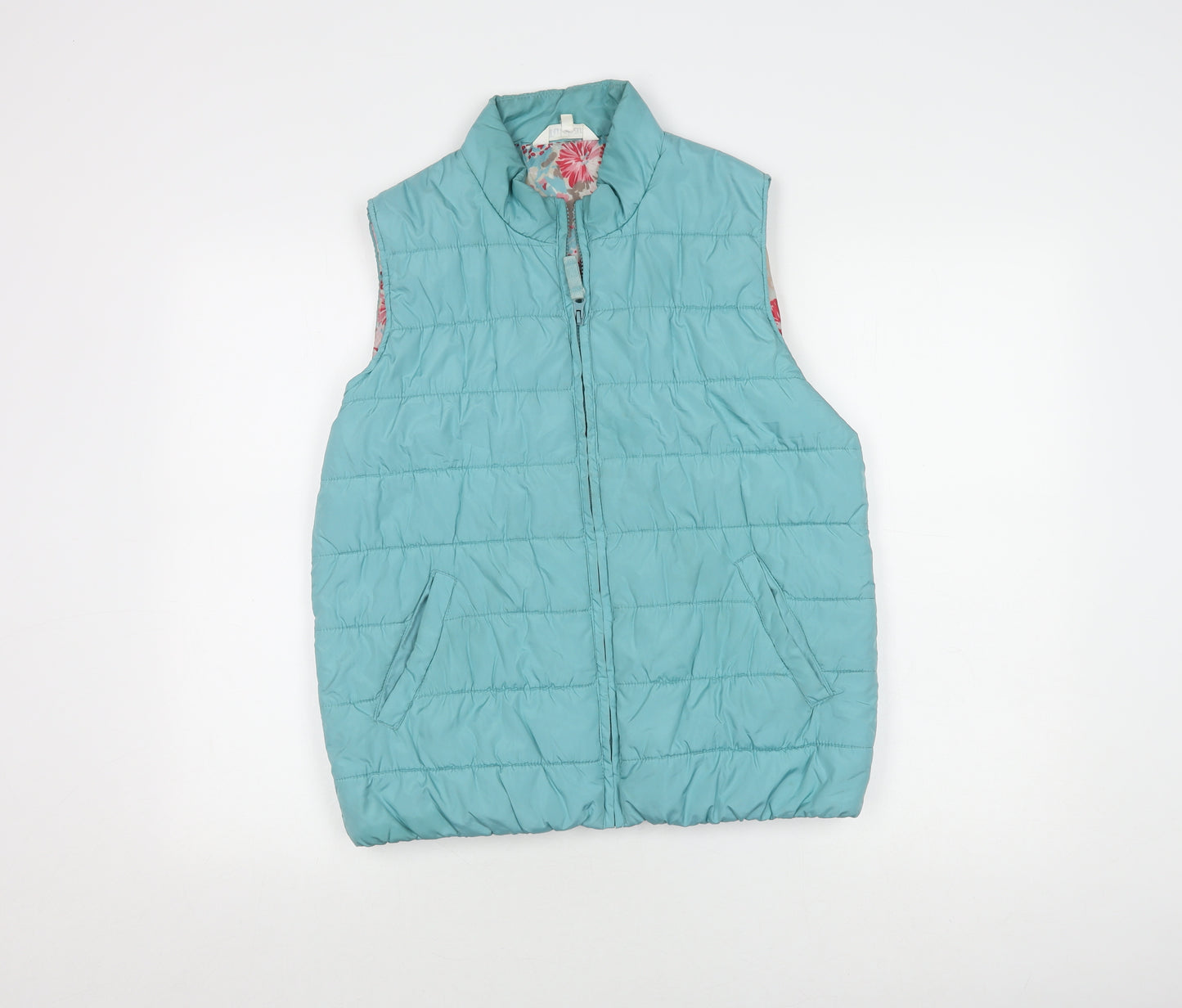 Tulchan Women's Blue Quilted Waistcoat, Size 12
